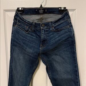Hollister Men's Dark Blue Slim Jeans
